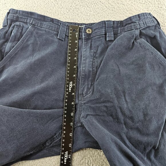 Duluth Flex Fire Hose Pants Mens 36x32 Blue Relaxed Fit Utility Workwear Cotton - Picture 9 of 16